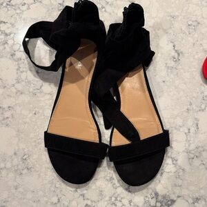 Express Black and Tan Women's Sandals